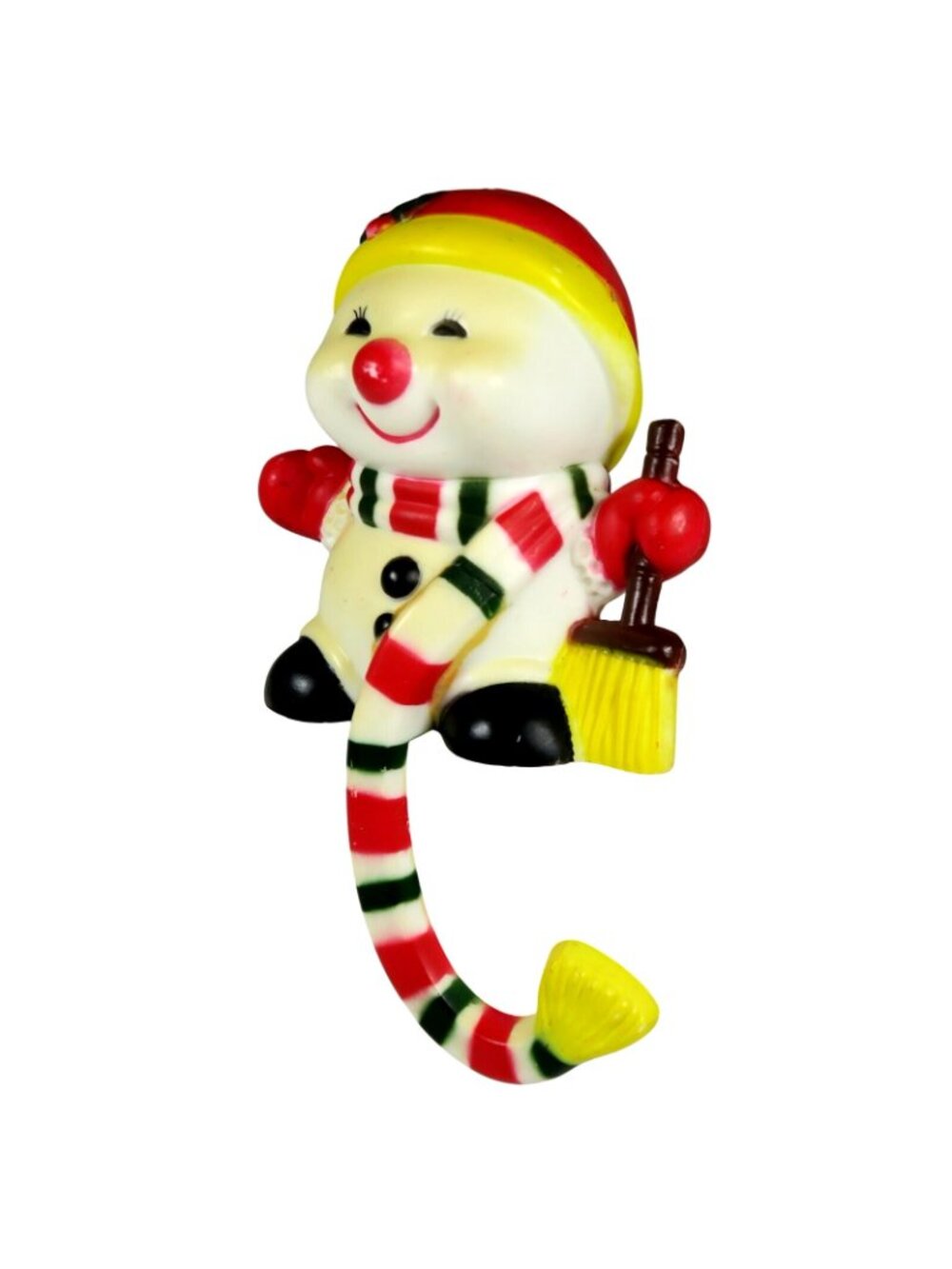 Share 1985 Snowman Stocking Hook - Vintage 1980s Holidays Decor - Picture 2 of 7